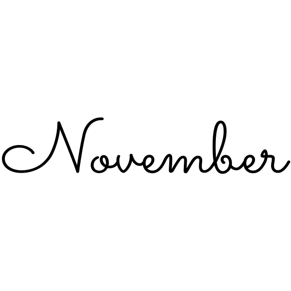 November Journal Stamp