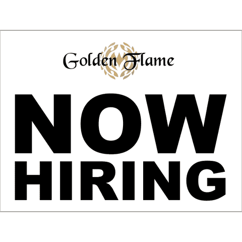 Custom Logo Now Hiring Sign