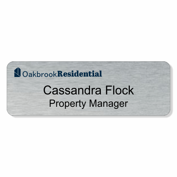 Oakbrook Residential Name Tag