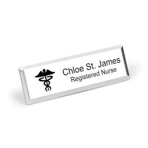 Custom Medical Doctor Name Tag - 1" x 3"