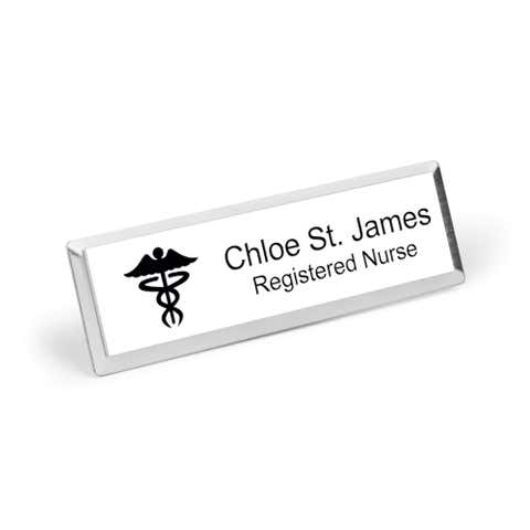 Custom Medical Doctor Name Tag - 1" x 3"