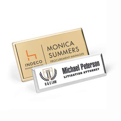 Executive Full Color Name Badges - alternate view