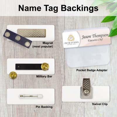 Laser Engraved 1" x 3" Name Tag - alternate view