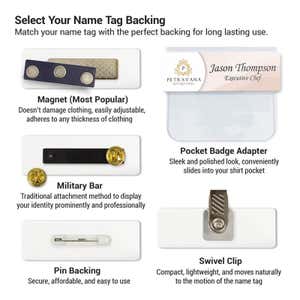 Name Tag Backing Options 