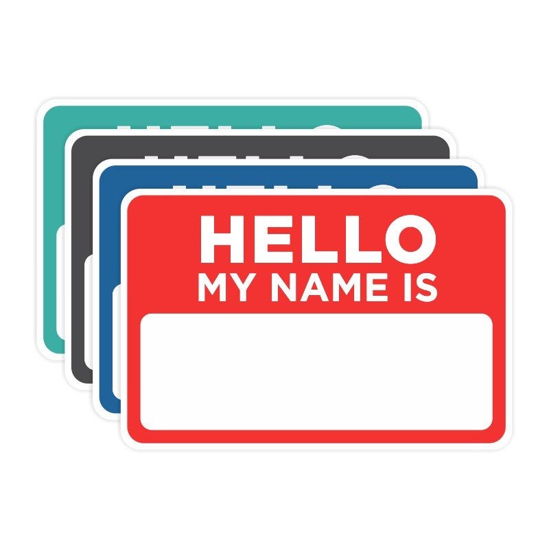 Hello my Name is Dry Erase Reusable Name Tag