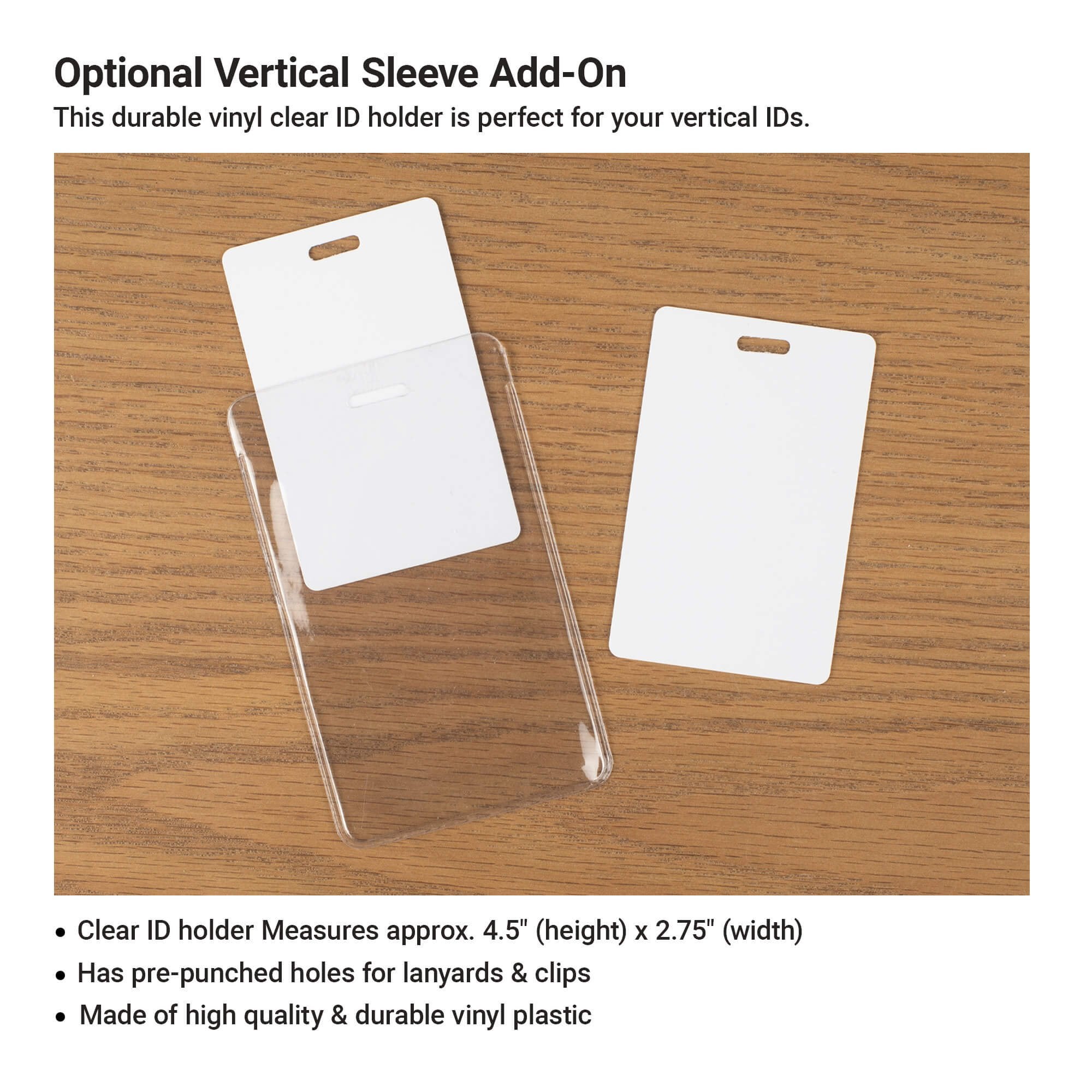 Visitor Badge protective sleeve