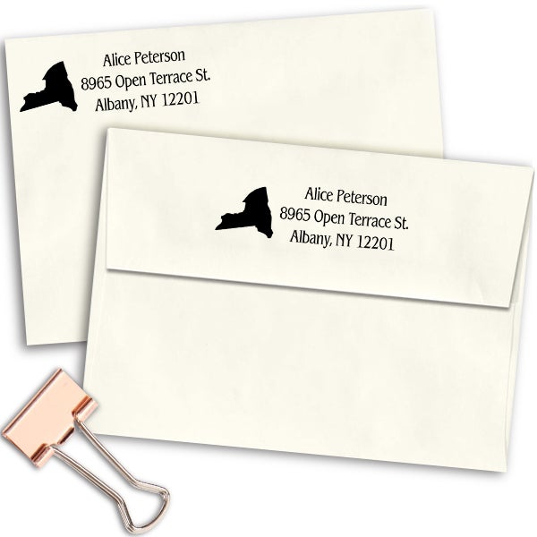 New York Return Address Stamp Simply Stamps