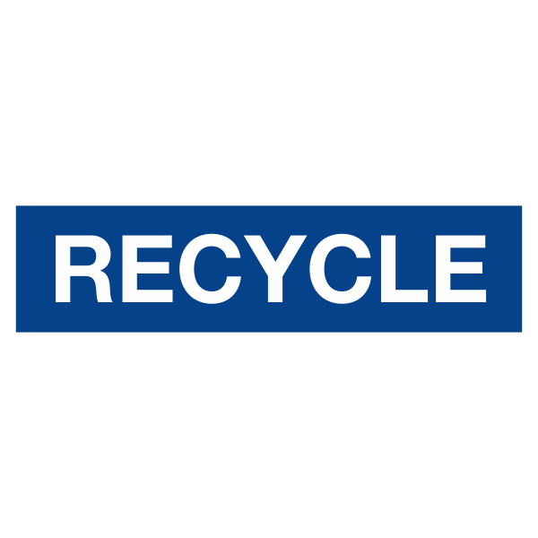 Oakland University 4X16 RECYCLE sign