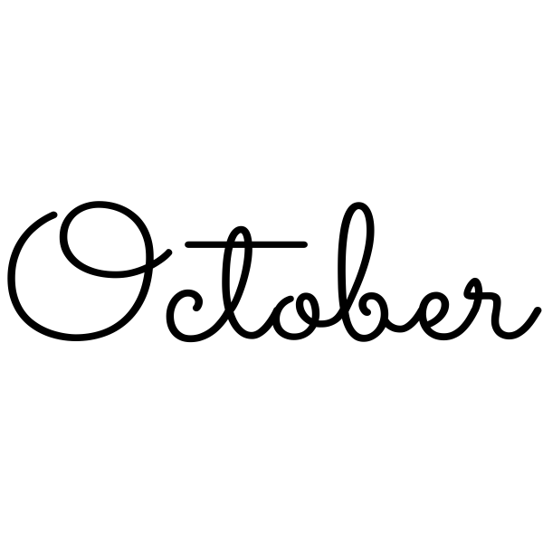 October Journal Stamp