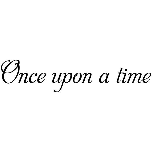 Once upon a time Rubber Stamp