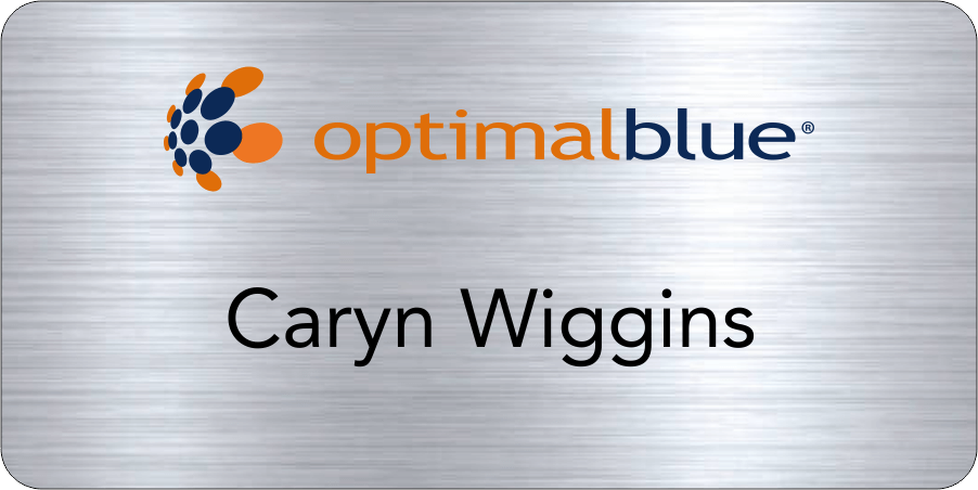 Optimal Blue Name Tag