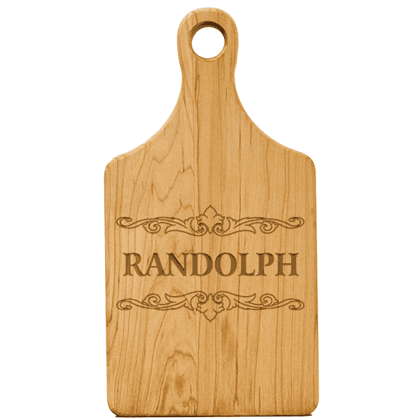 Custom Last Name Paddle Cutting Board