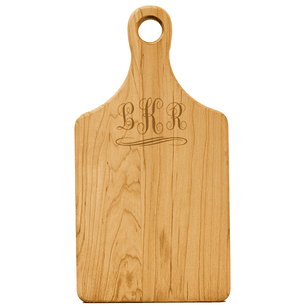 Monogram Paddle Cutting Board