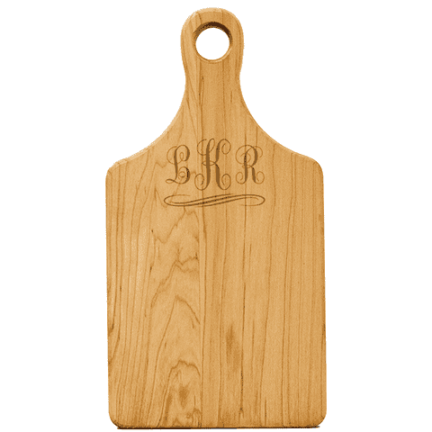 Monogram Paddle Cutting Board