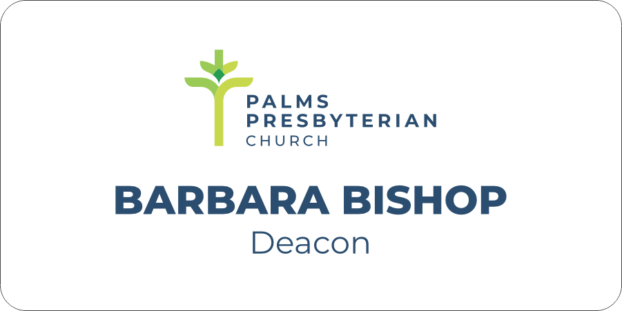 Palms Presbyterian 2 Line Nametag with Magnet