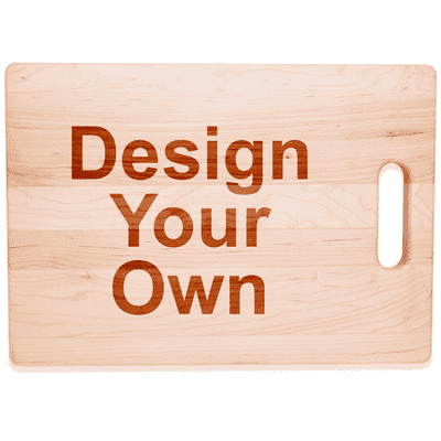 Personalize Your Own Large Maple Horizontal Cutting Board