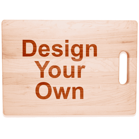 Personalize Your Own Large Maple Horizontal Cutting Board