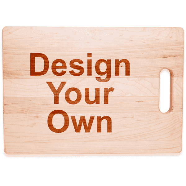 Personalize Your Own Large Maple Horizontal Cutting Board