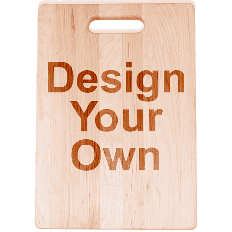 Personalize Your Own Large Maple Vertical Cutting Board