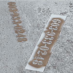 Phone Number Custom Stencil