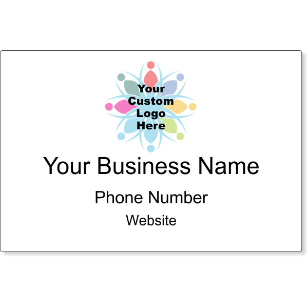 Personalized Logo Magnetic Sign | Set of 2