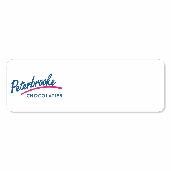Peterbrooke Chocolate Rectangle Blank Nametags