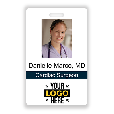 Photo ID Badge with Bar Code - alternate view