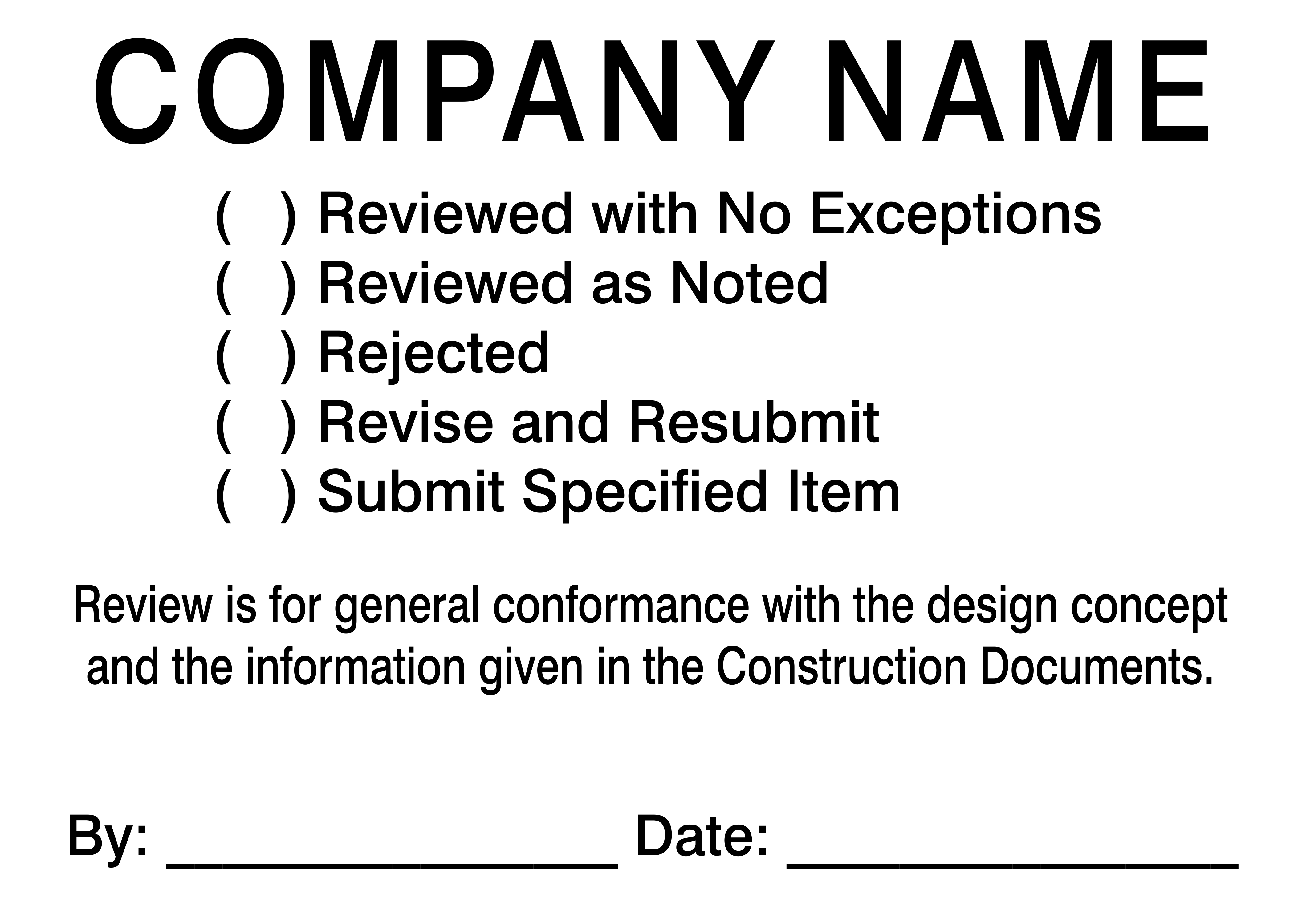 Simply Plan Reviewed Form Plan & Blueprint Stamp