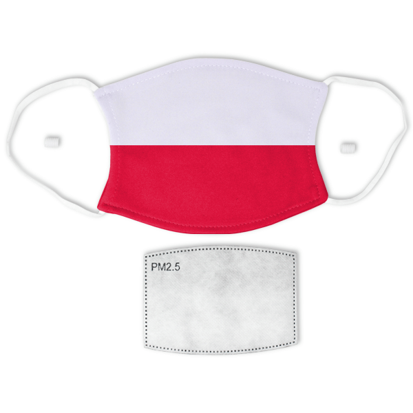 Flag of Poland Adult Size Face Mask