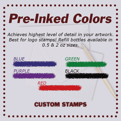 Cursive Seahorse Return Address Stamp - alternate view