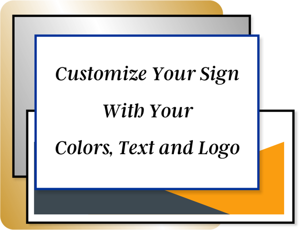 Color Sign Horizontal 2" x 3"
