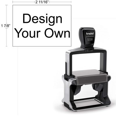 Customizable Trodat Professional 5208 | Ideal 6800 Self-Inking Stamp 