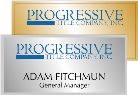 Progressive Title Name Tag