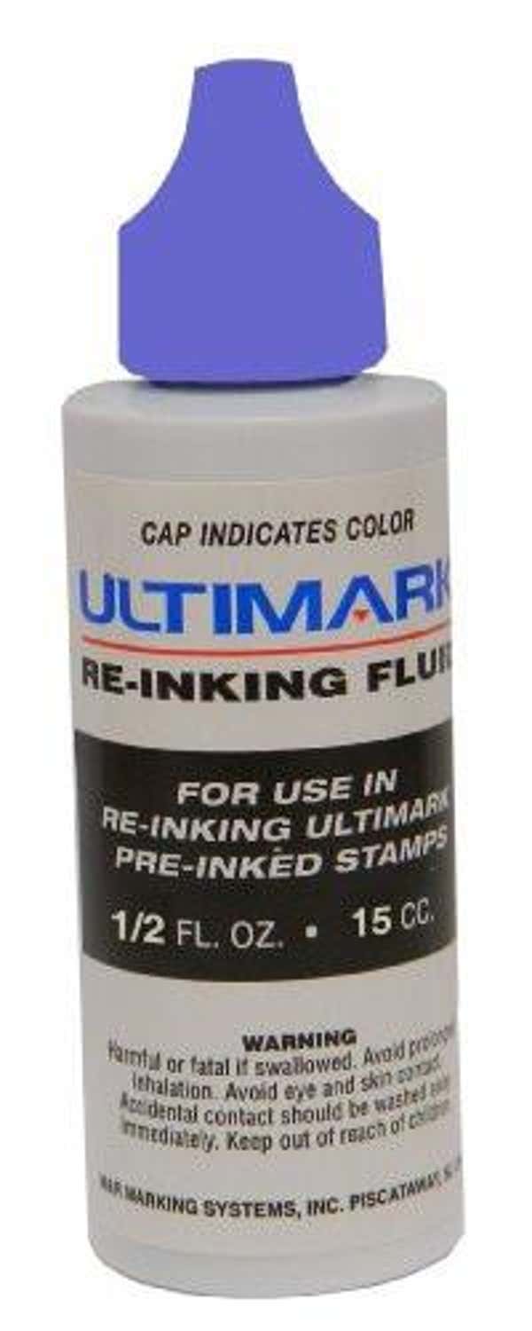 Ultimark Purple 1/4 oz Refill Ink Bottle