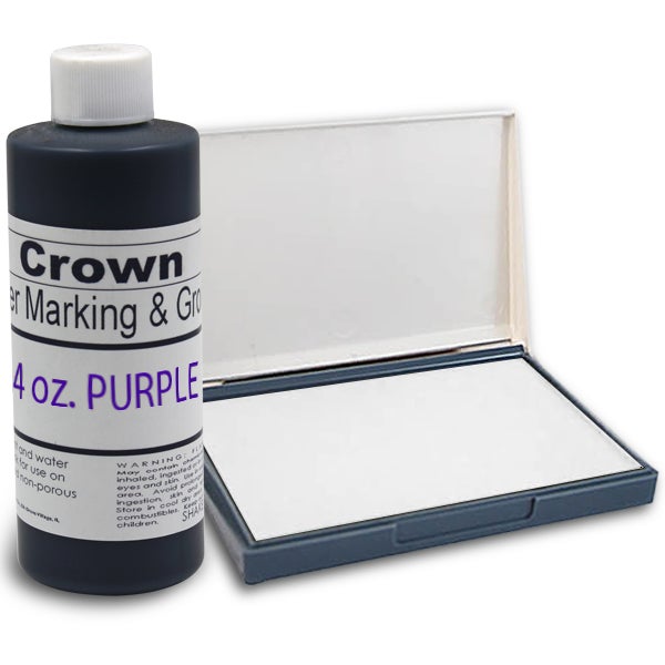 Purple 4oz SuperMarking Ink w/ Small Pad