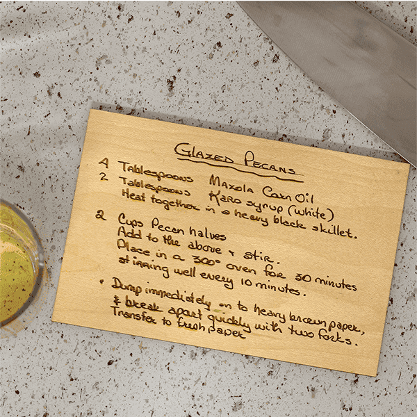 Upload Your Recipe Custom Magnetic Recipe Card