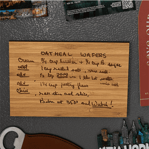Upload Your Recipe Custom Magnetic Recipe Card