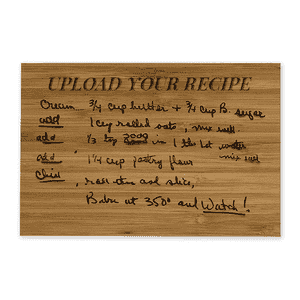 Upload Your Recipe Custom Magnetic Recipe Card