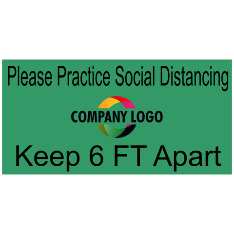Custom Logo Rectangle Floor Decal