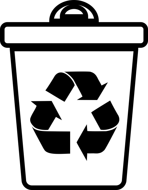 Recycle Can Rubber Stamp