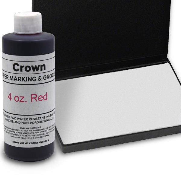 Red 4oz SuperMarking Ink w/ Medium Pad