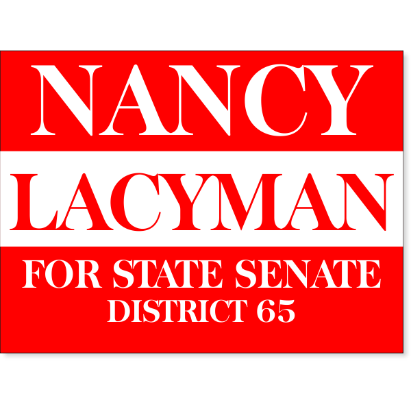 Red Election Yard Sign | 18