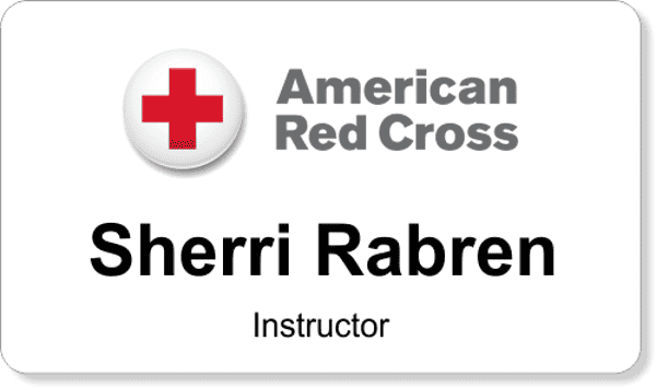 American Red Cross Employee Name Tag