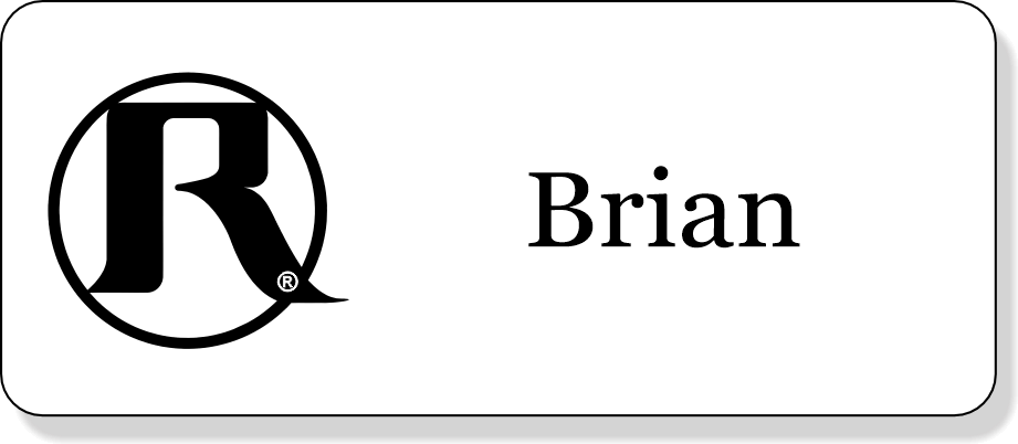 Reeds Auto Group - Name Only White Name Tag