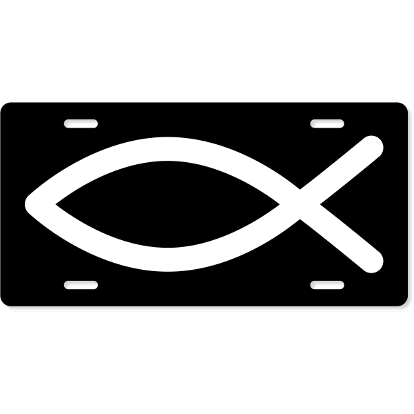 Religious Christian Symbol Custom License Plate