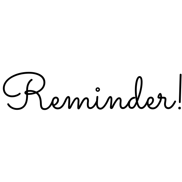 Reminder Journal Stamp