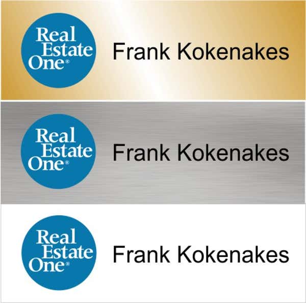 Real Estate One Name Tag - 1 Line