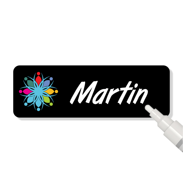 Economy Chalkboard Reusable Name Tag