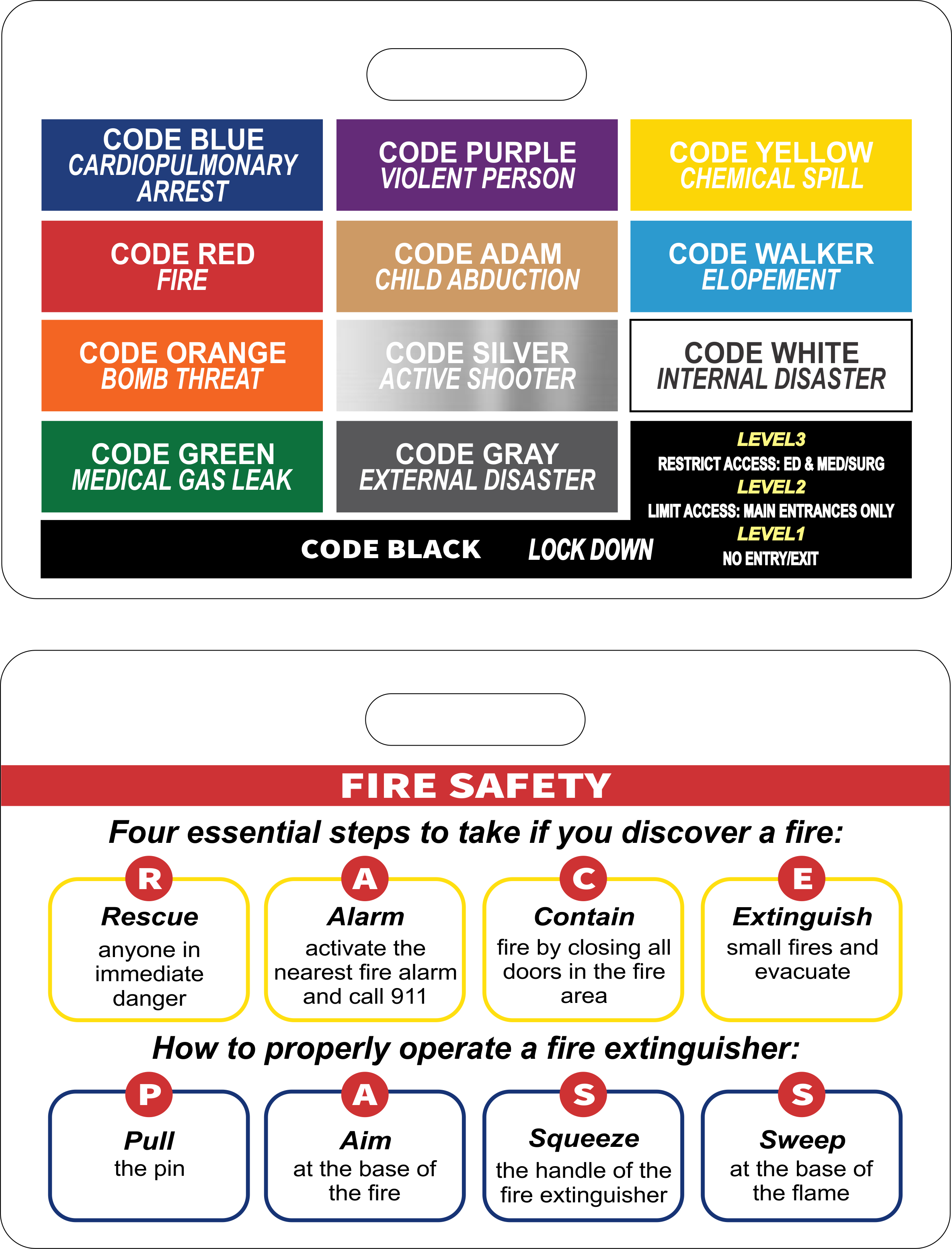 Roosevelt Code Double Sided Photo ID
