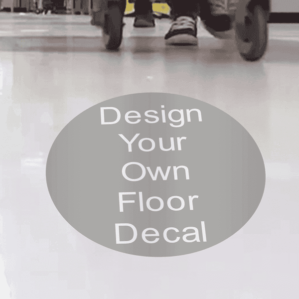Custom Removable Floor Decal - Round 14inch